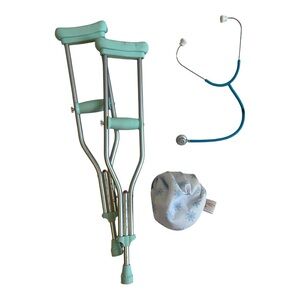 Our Generation Doll Medical Accessories Set - Crutches, Stethoscope & Ice Pack